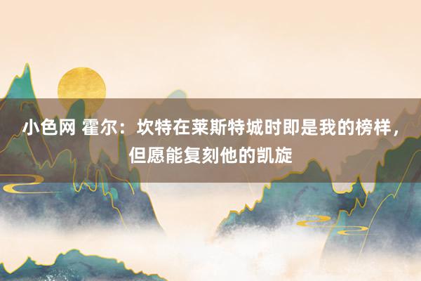 小色网 霍尔：坎特在莱斯特城时即是我的榜样，但愿能复刻他的凯旋