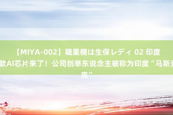 【MIYA-002】職業欄は生保レディ 02 印度首款AI芯片来了！公司创举东说念主被称为印度“马斯克”