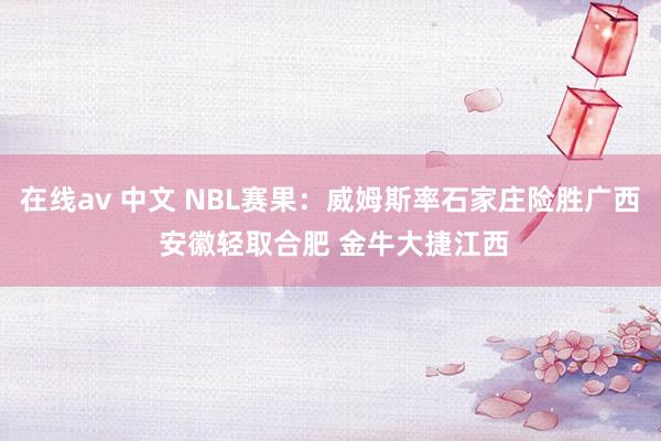 在线av 中文 NBL赛果：威姆斯率石家庄险胜广西 安徽轻取合肥 金牛大捷江西